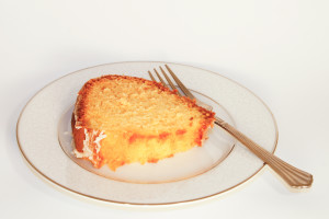 Slice of Amaretto Cake